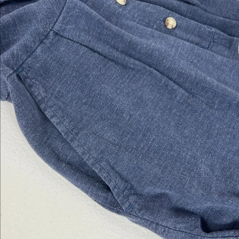 Toad&Co XS Taj Hemp Short Sleeve Jumpsuit in Navy - Picture 8 of 13
